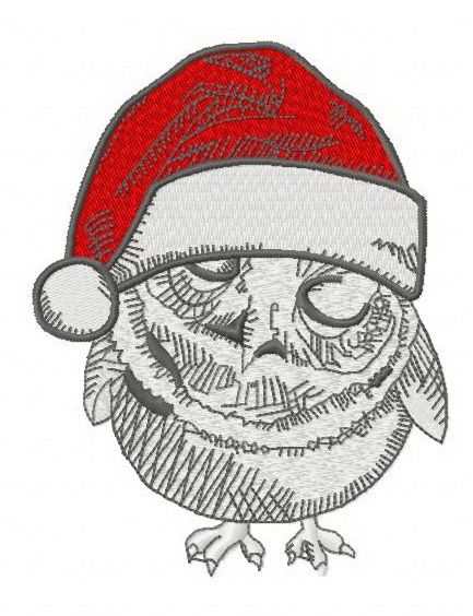 Christmas owls 7 machine embroidery design