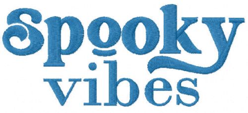 Spooly vibes free embroidery design
