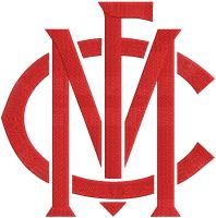 Melbourne Football Club Logo Wordmark embroidery design