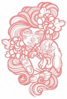 Forest patron 2 embroidery design