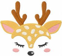 Cute reindeer free embroidery design