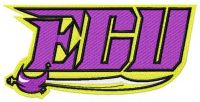East Carolina Pirates logo 3 embroidery design