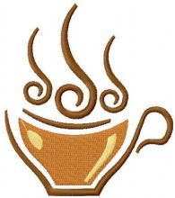 Coffee symbol 13 embroidery design