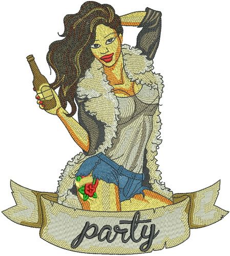 Barbecue party 2 machine embroidery design
