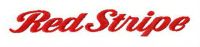 Red Stripe alternative logo embroidery design
