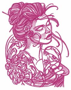 Hot midday 2 embroidery design