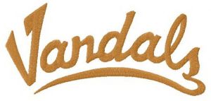 Idaho Vandals logo 3 embroidery design