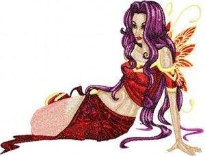 Modern Fairy 6 embroidery design