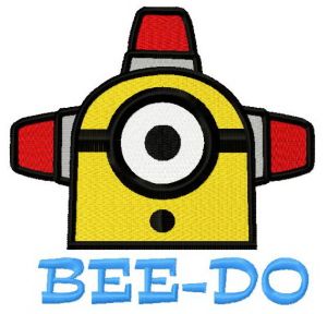 Alarming Minion 3 embroidery design