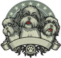 Coton De Tulear embroidery design
