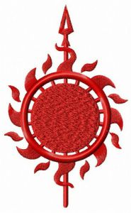 Martell mascot from Game of Thrones embroidery design