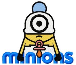 Baby Minion 2 embroidery design
