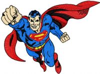 Superman  embroidery design
