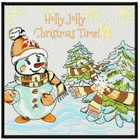 Holly Jolly Christmas embroidery design