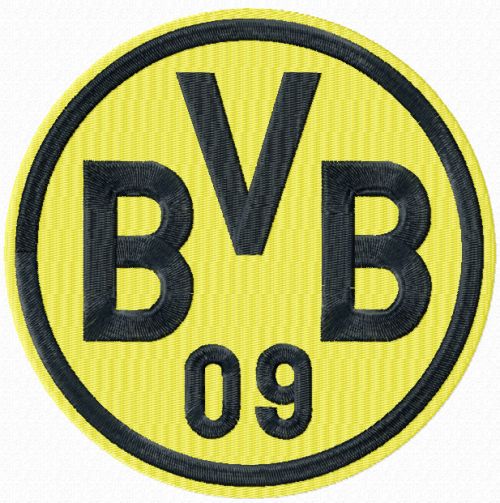Borussia Dortmund logo machine embroidery design