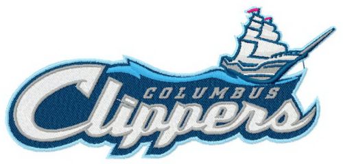 Columbus Clippers logo 2 machine embroidery design