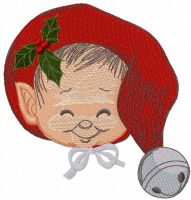 Baby elf embroidery design