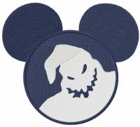 Mickey Mouse ghost embroidery design