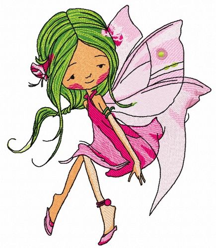 Young fairy 7 machine embroidery design