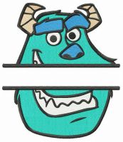 Sulley monogram embroidery design