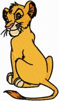 Simba 1 embroidery design