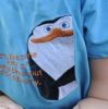 Baby t-shirt with Madagascar Penguin embroidery design
