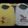 Disney rabbits and tiger embroidered on baby bibs