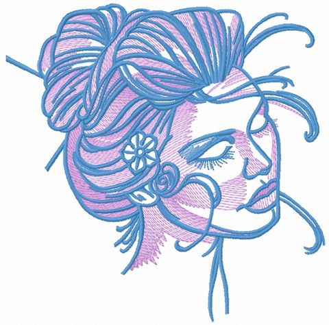 Hot midday 4 machine embroidery design