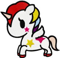 Tokidoki Unicorno embroidery design