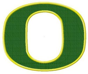 Oregon Ducks cap insignia embroidery design