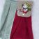 Embroidereed napkin with snowman design