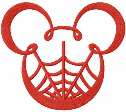 Mickey mouse net embroidery design