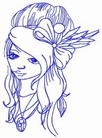 Teen problems embroidery design