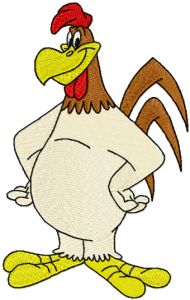 Foghorn leghorn 2 embroidery design