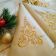 Christmas napkins with swirl christmas tree machine embroidery design