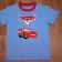 Cars designs on t-shirt embroidered