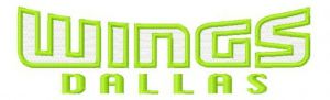 Dallas Wings logo 2 embroidery design