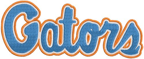 Florida Gators Wordmark Logo 1979 embroidery design