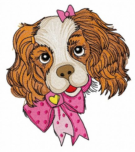 Spaniel puppy 2 machine embroidery design
