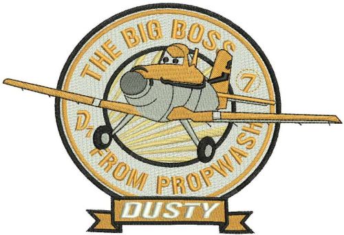 Dusty Planes machine embroidery design