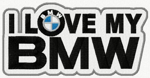 I love my BMW machine embroidery design