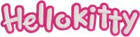 Hello Kitty logo embroidery design