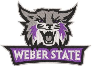 Weber State Wildcats Primary Logo embroidery design