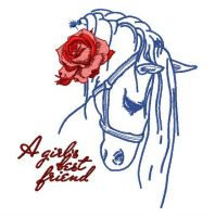 A girl's best friend 2 embroidery design
