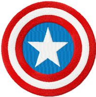 Captain America Shield  embroidery design