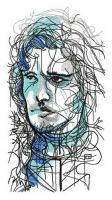 Jon Snow embroidery design