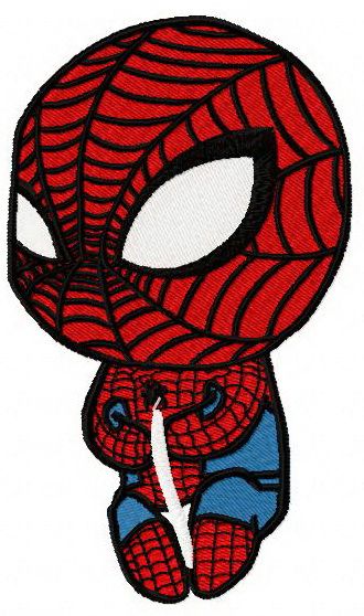 Baby Spiderman machine embroidery design