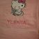 Hello Kitty Angel   design on towel embroidered