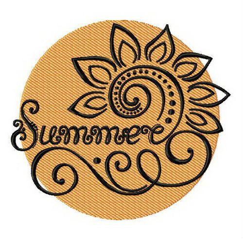 Summer 2 machine embroidery design