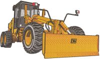 CAT grader embroidery design